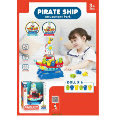 Piratski brod sa piratima