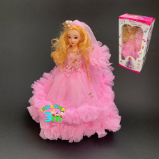 Muzicka lutka sa zglobnim tackama i disko efektima 32cm roze