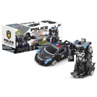 Transformers auto robot police crni